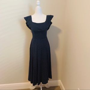 H&M Blue Polka dot dress